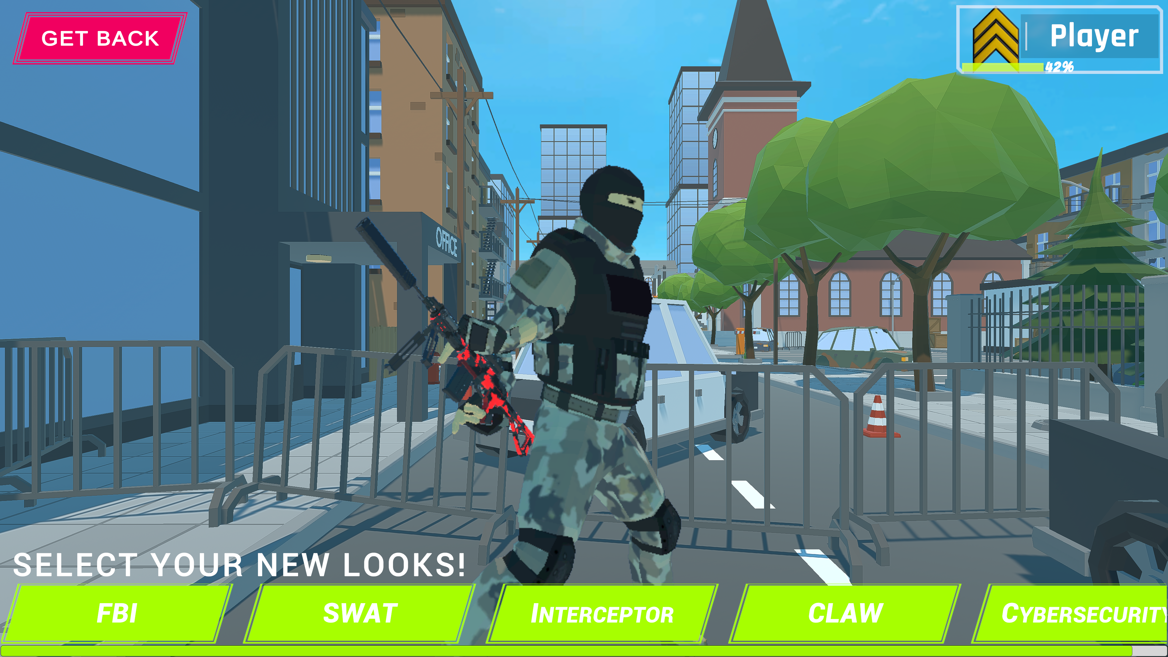 Hyper Hitmans character loadout selection